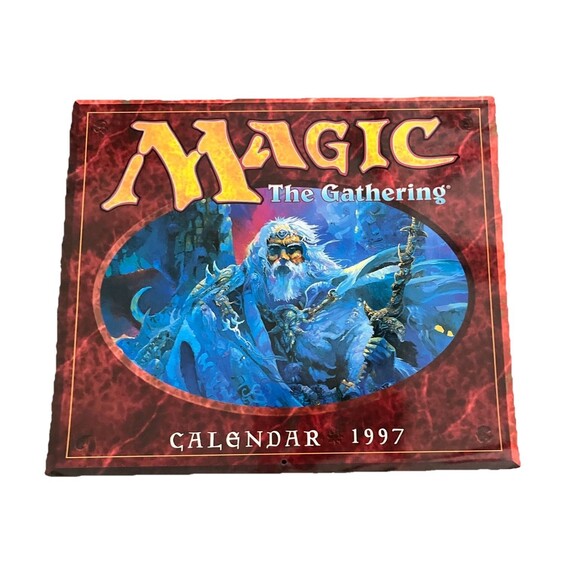 Magic The Gathering 1997  Wall Calendar 12 Magic Art Paintings 12x14 inches EUC - Picture 14 of 14